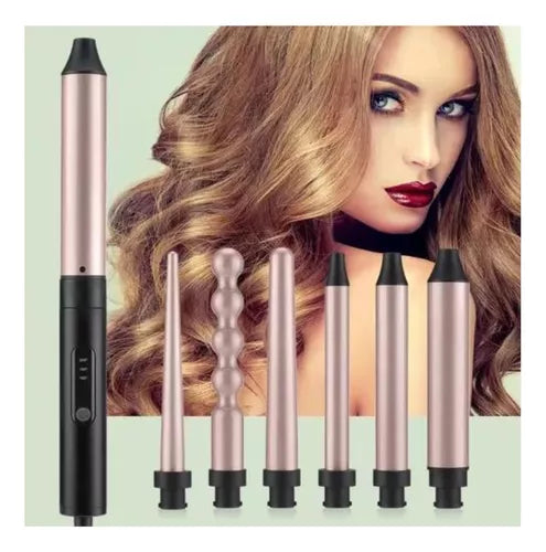 Pinza Rizadora Cabello 6 En 1